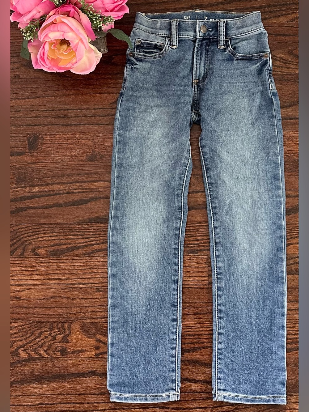 Gap Kids straight leg jeans, size 7 Slim
